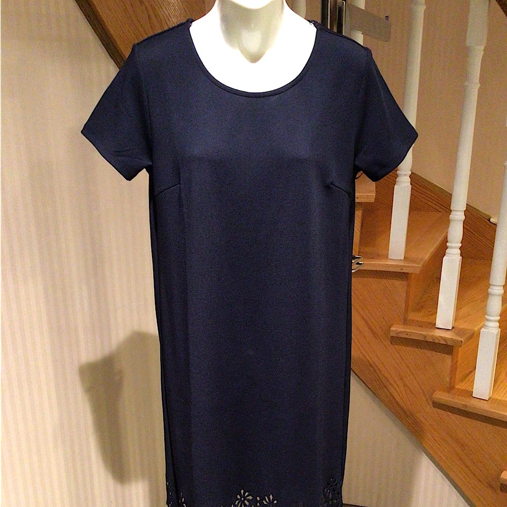 Navy Simons exclusive twik slip on short sleeve dress